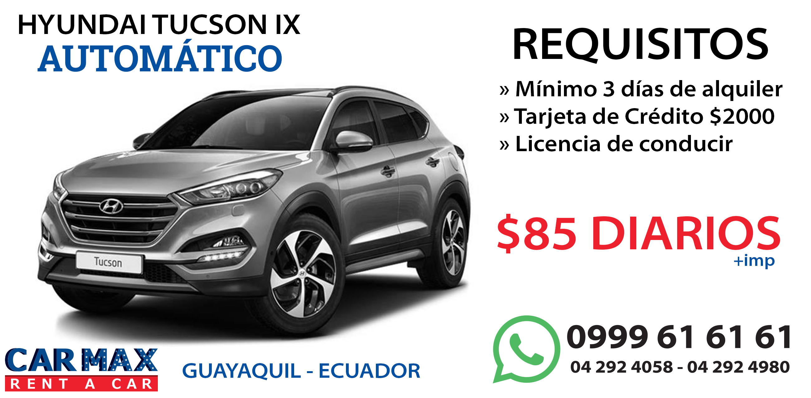 Vehículos de alquiler Guayaquil