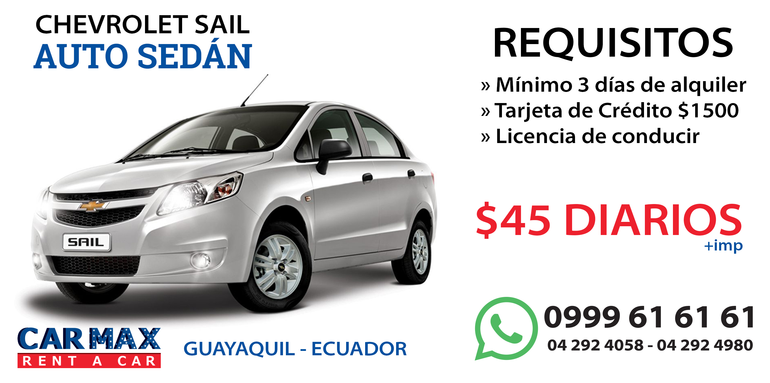 Vehículos de alquiler Guayaquil