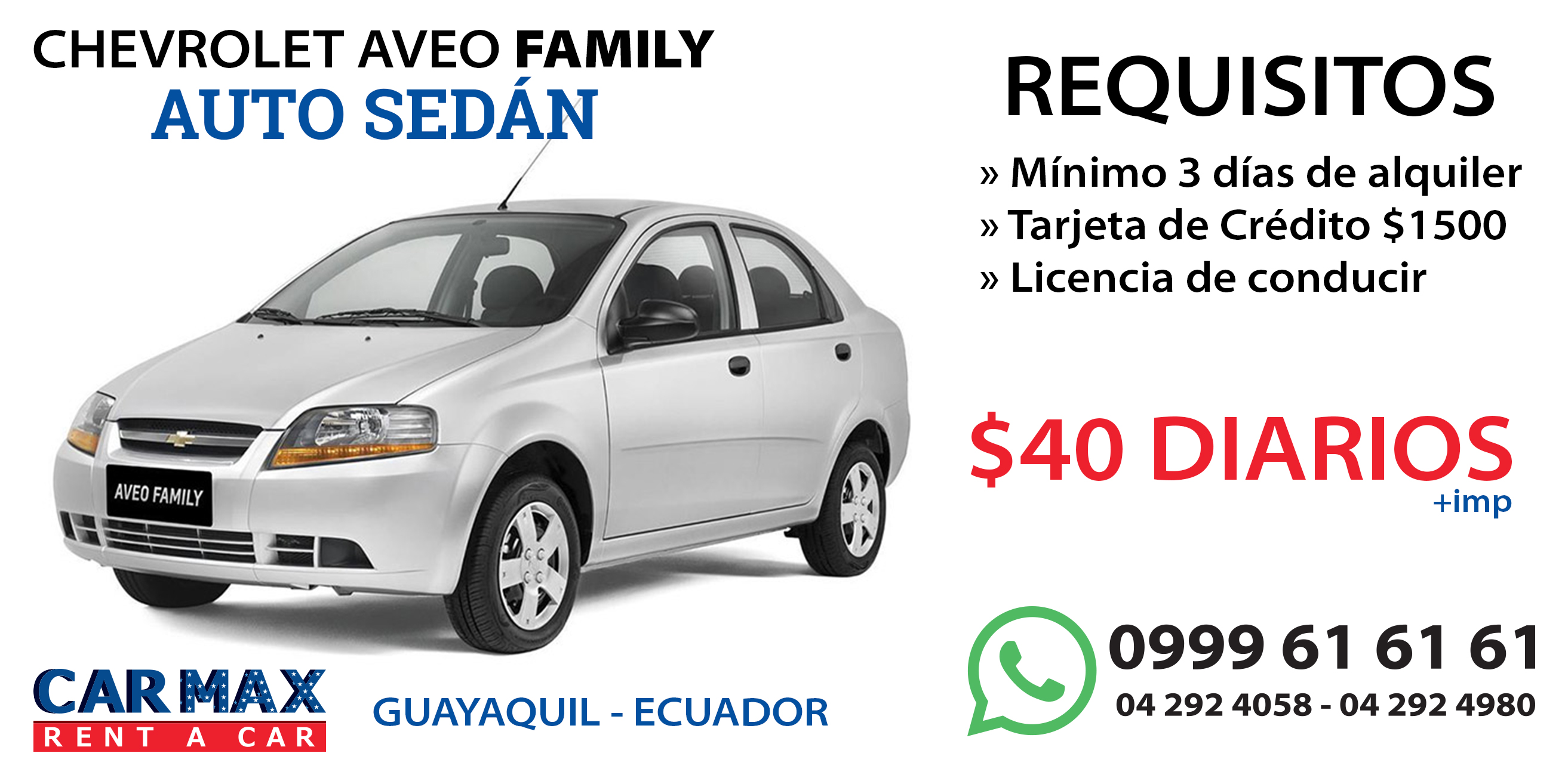 Vehículos de alquiler Guayaquil