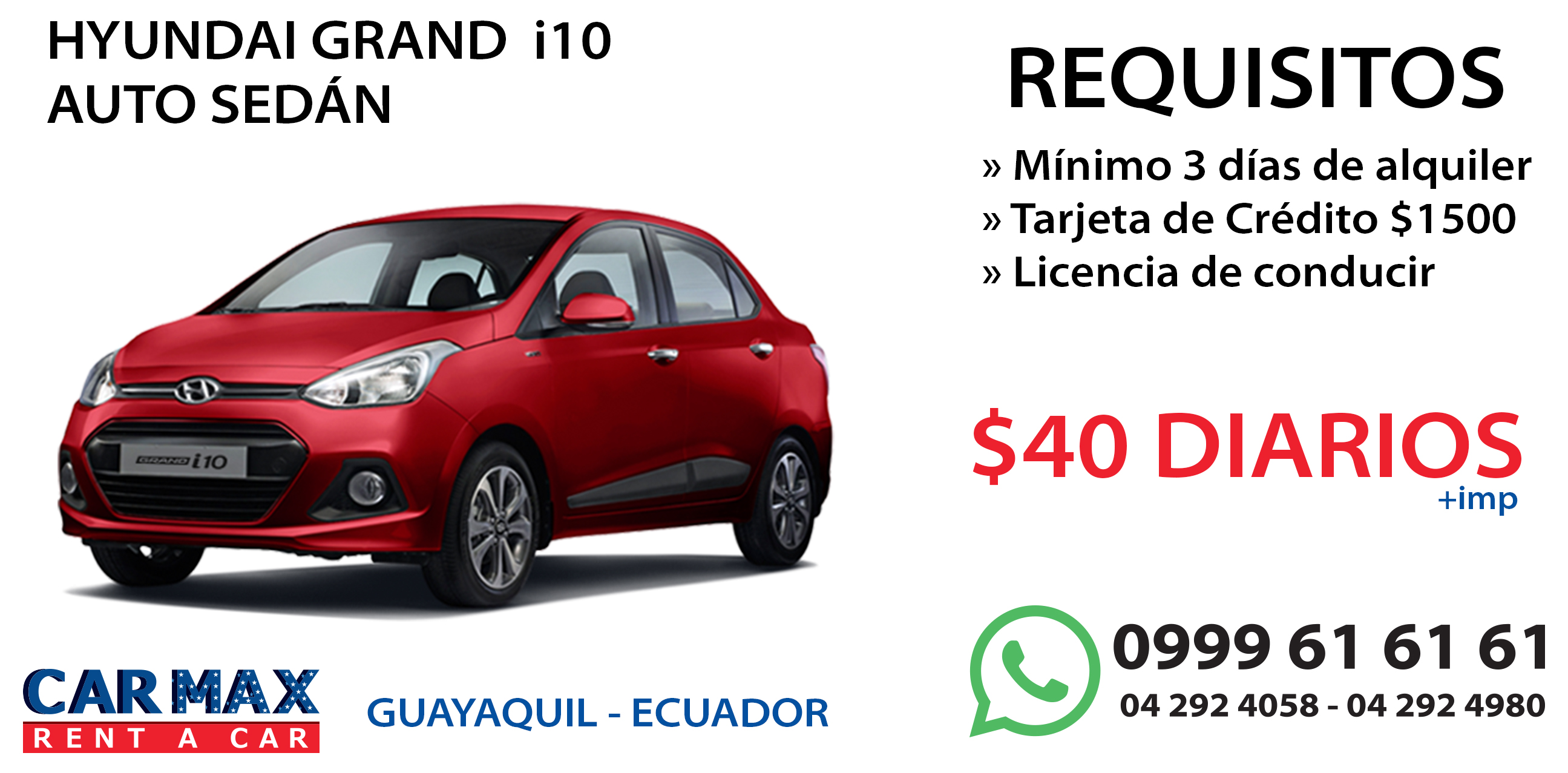 Vehículos de alquiler Guayaquil