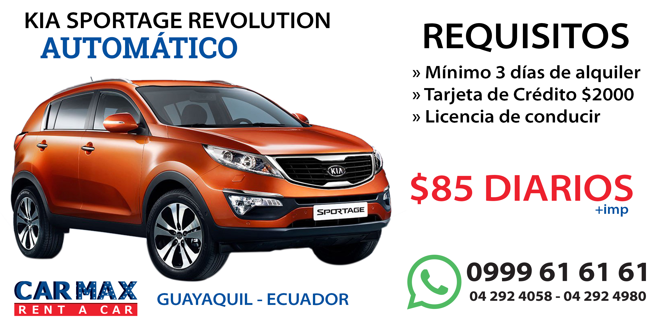 Vehículos de alquiler Guayaquil