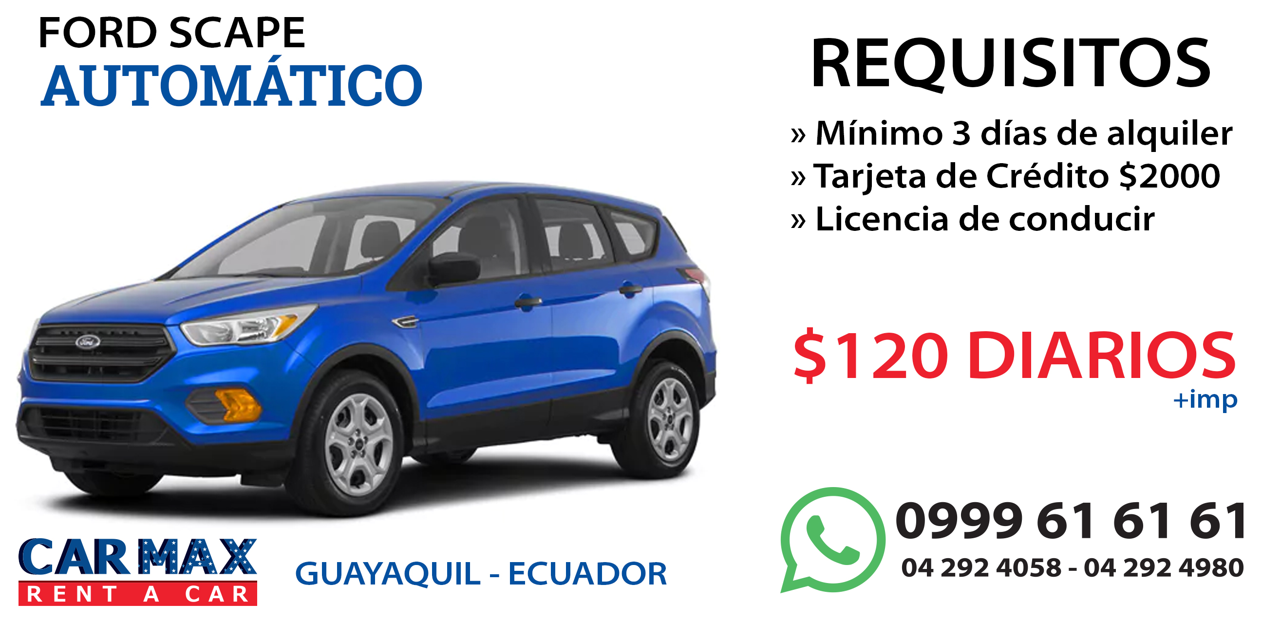 Vehículos de alquiler Guayaquil