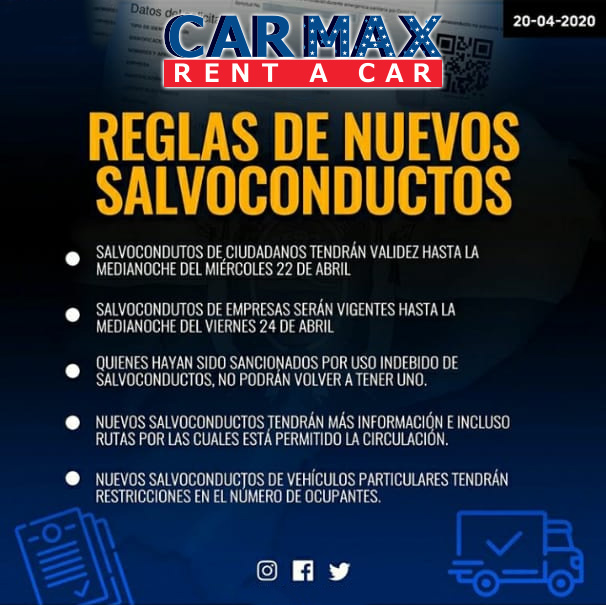 Reglas para el tránsito de ciudadanos en Ecuador