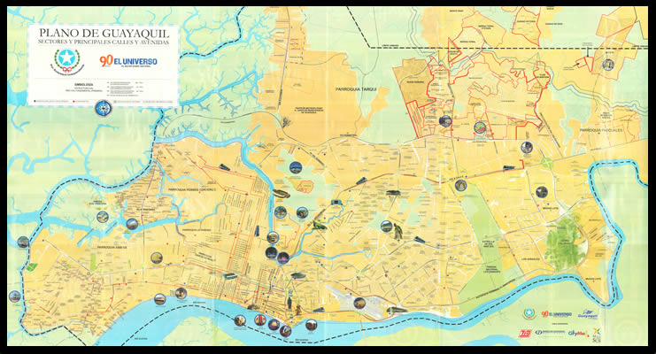 Mapa Turistico Guayaquil Ecuador