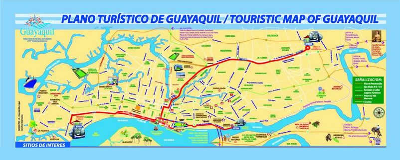 Mapa Turismo de Guayaquil